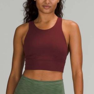 NWT Lululemon Red Merlot Wunder Train Bra